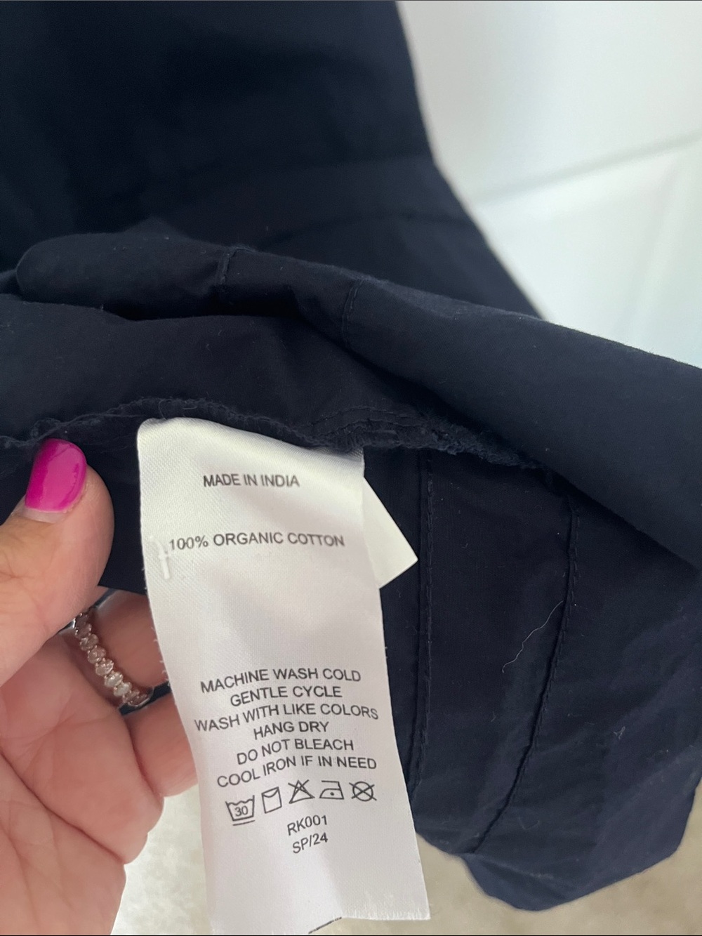 Quince Navy Tiered Maxi Dress with Smocked Waist - Picture 5 of 5